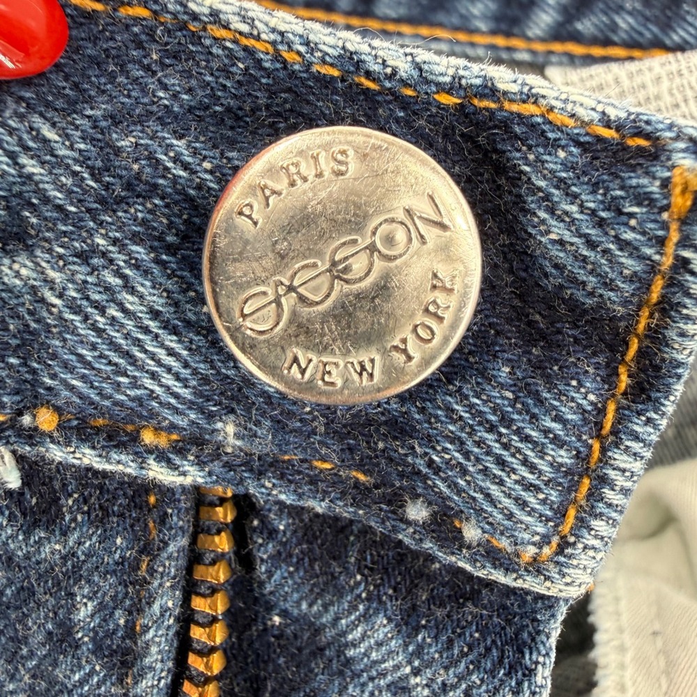 Vintage Sasson‎ High Waisted Mom Jeans Denim Made in USA Tapered Leg Size 27? - Picture 4 of 15